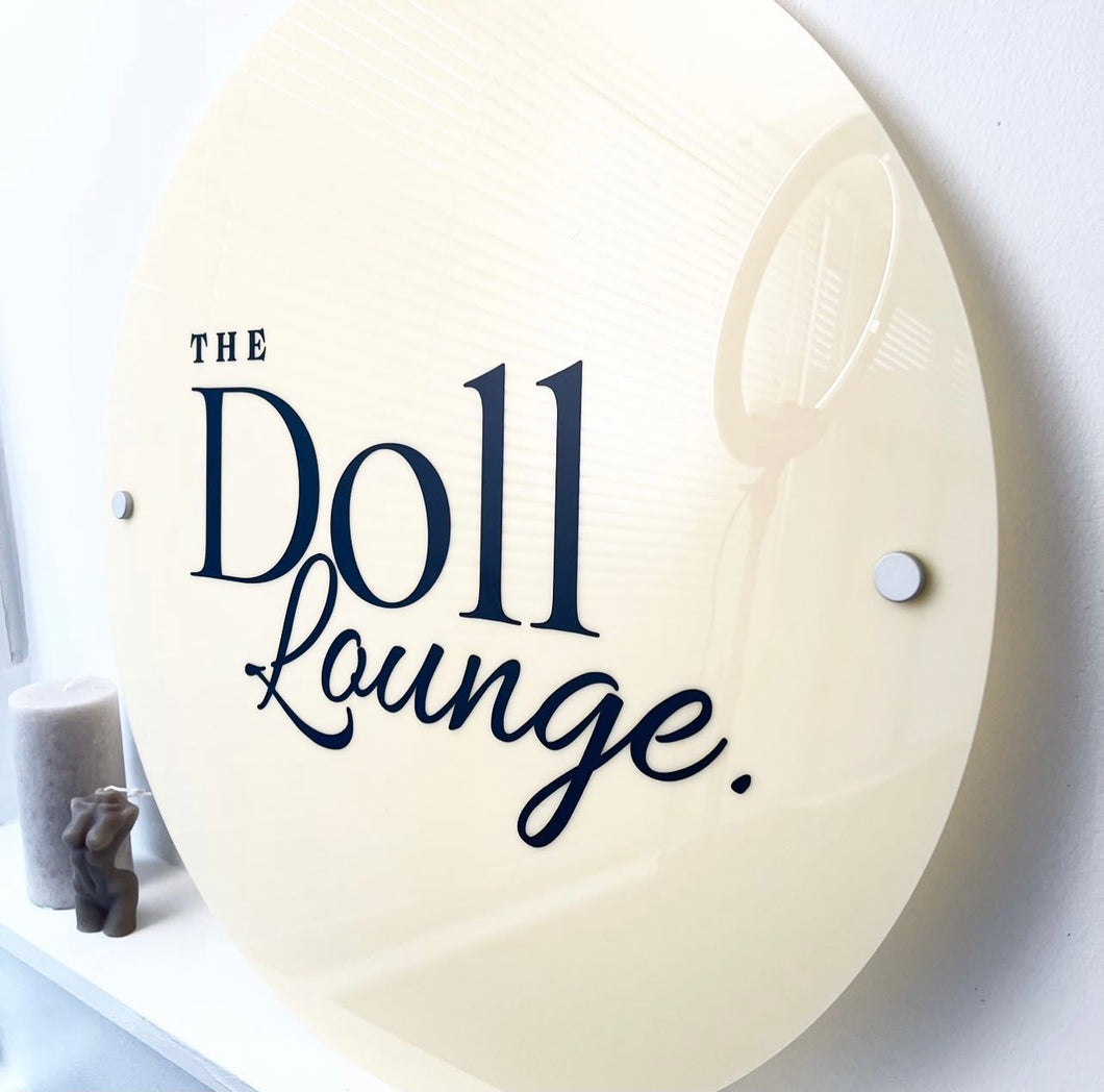 ACRYLIC SIGN - CIRCLE